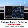 ZFX1 For New Tesla Screen Protector Frame Display Edge Body Cover Central Control Accessories For Tesla Model 3 Y Juniper 2026 2025