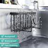Rustproof Stainless Steel Sponge Holder Suction Cups Sink Sponge Stand  Countertop