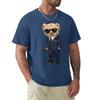 Teddy Bear With A Gun T Shirt Harajuku Short Sleeve T-shirt 100% Cotton Graphics Tshirt Tops