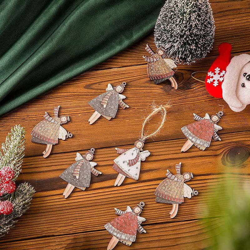 WTEMPO Christmas Dancing Angel Decor Doll Pendants Christmas Tree Hanging Ornaments Indoor & Outdoor Holiday Decoration Christmas Party Decoration