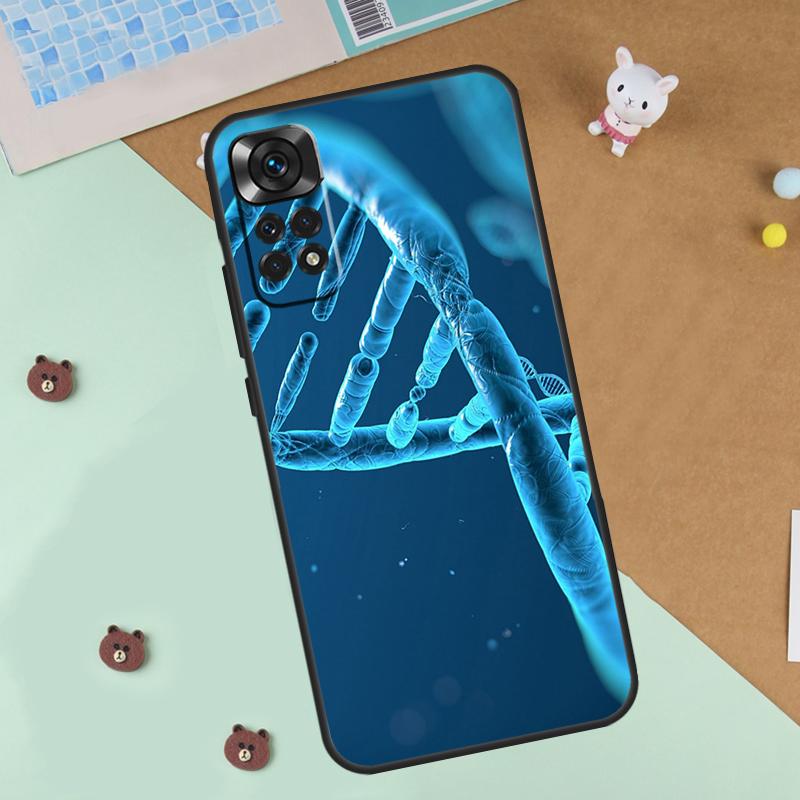 Science DNA Biology Case For Xiaomi Redmi Note 13 14 9 10 11 12 Pro 10S 11S 12S Cover For Redmi 13C 10C 12C 14C