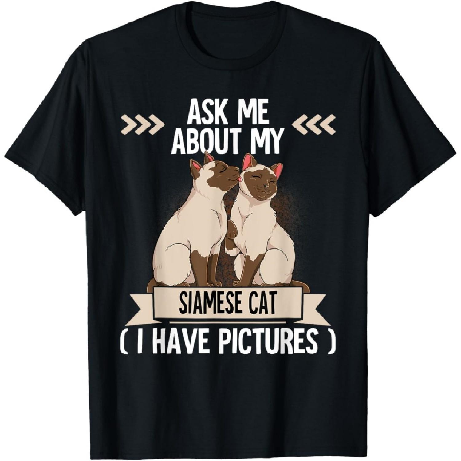 Футболка с сиамской кошкой(3) S