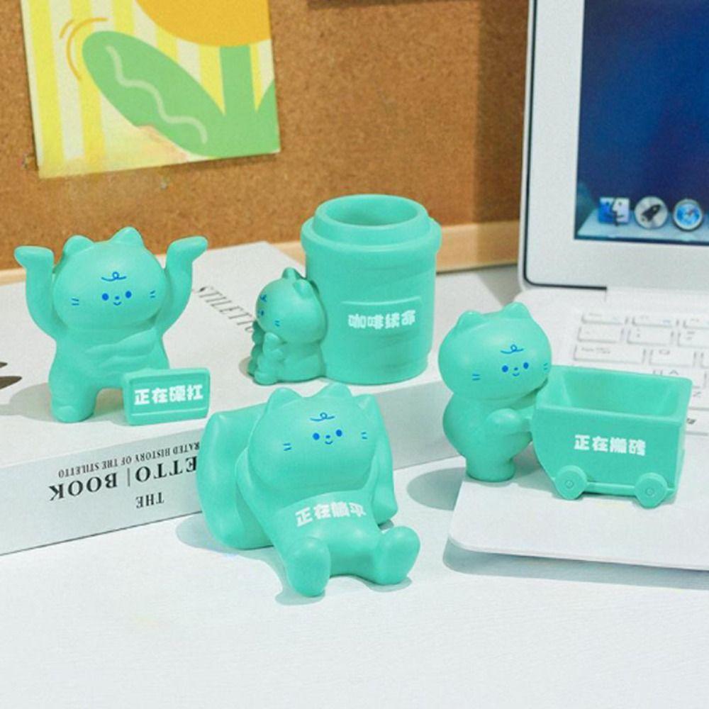 

Resin Single Pencil Holder Small Desk Organizer Pencil Stand Container Stationery Decor