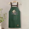 PVC Cross-back Kitchen Apron: Waterproof, Oil-proof for Home/Dining/Café, Unisex Workwear & Photography Accessory