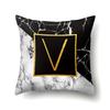 Marble Polyester Pillowcase Home Decoration Printing Pillowcase 26 English Letter Cushion Cover