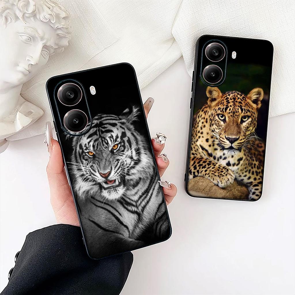 Wild Leopard Lion Art Tiger Phone Case for Samsung Galaxy A04 j7 J5 J2 Prime J8 A01 A02 A03 A42 M06 M16 M56 M23 G57 Soft Cover