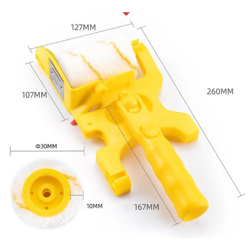 

1Pcs Clean-Cut Paint Edger Roller Brush Tool for Home Room Wall Ceiling Safe Material Convenient No Dead Angle Fine
