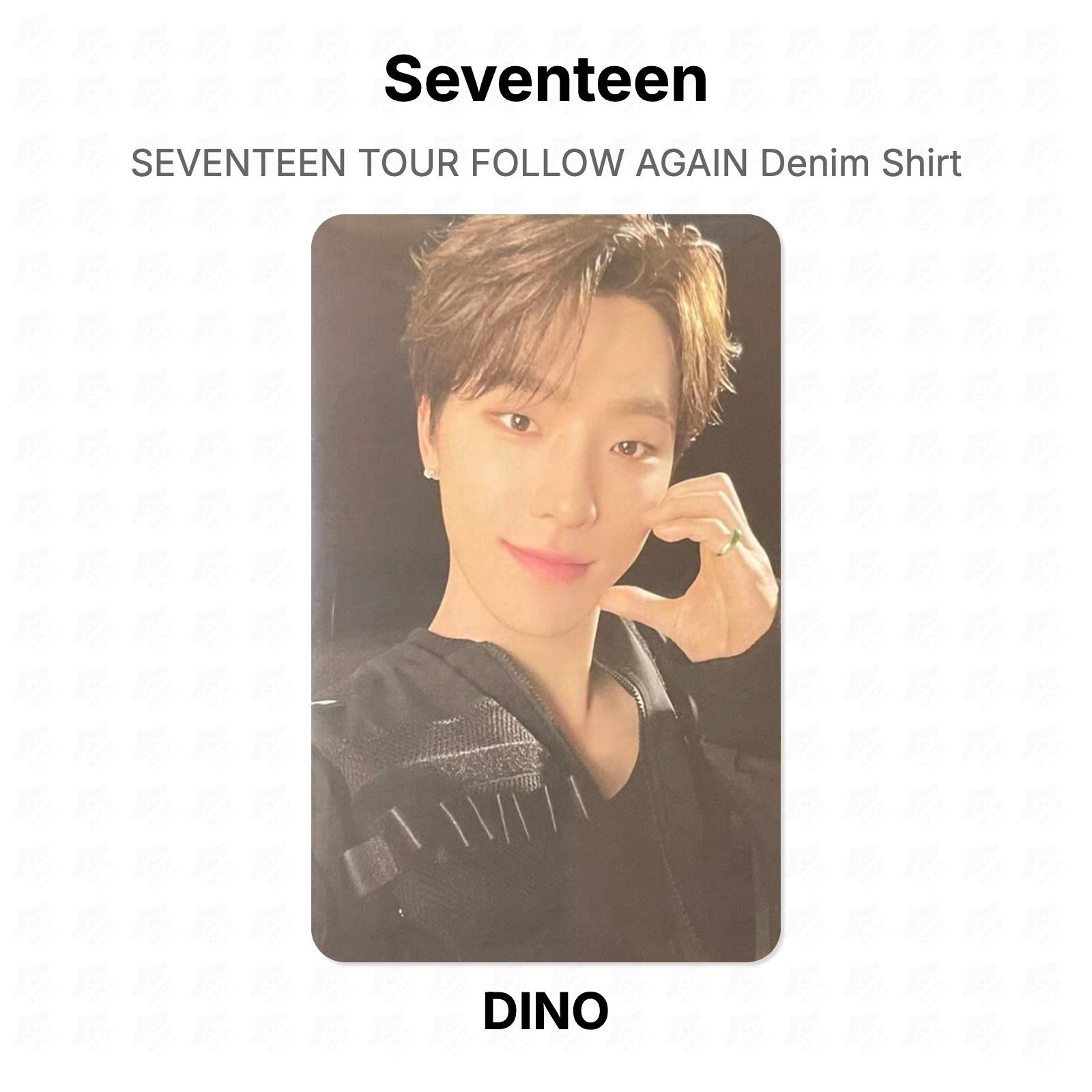 Seventeen TOUR FOLLOW AGAIN Denim Shirt Official Photocard DINO