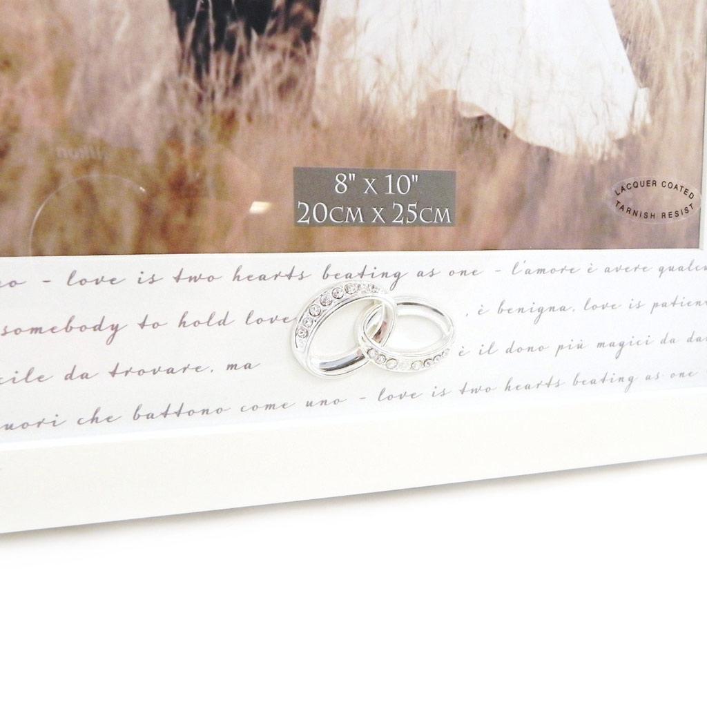 Les Trésors De Lily [I0450] - Cadre Photo 'Alliances' ivoire 20x25 cm