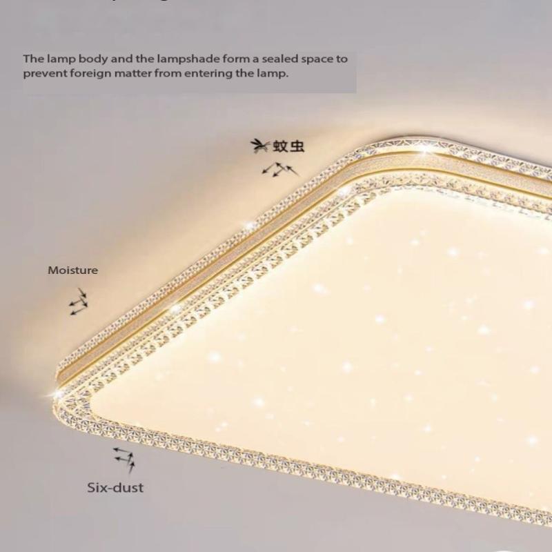 Nordic simple LED ceiling light 2024 new round square dimming lamp for living room dining room bedroom luxury noble indoor lamps