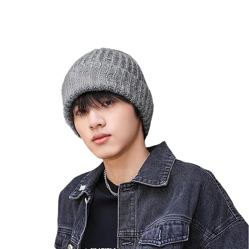 

[shefun] men s knit hat beanie hat commute autumn winter cold weather hat skiing snowboarding hat ladies large size small face effect elasticity soft