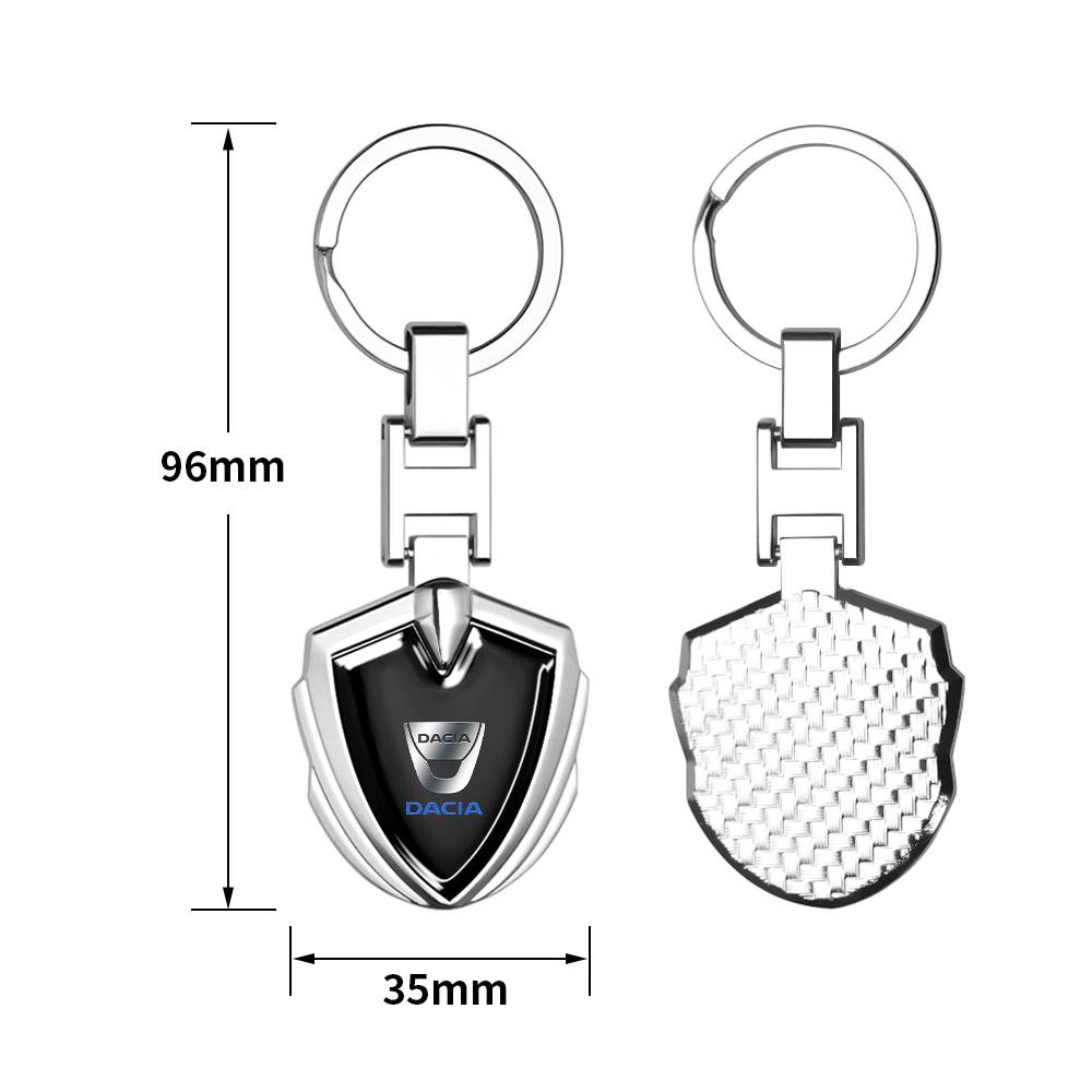 3D Metal Alloy Car Keychain Logo Auto Decoration Accessories For Dacia Duster Logan Dokker Lodgy 2 Sandero Comfort Jogger Spring