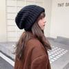 Women S Large Head Knit Beanie Hat Warm Slouchy Cold Hat Fashionable