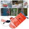Swim Safety Tow Float Dry Bag, Inflatable PVC Float with Adjustable Waist Belt