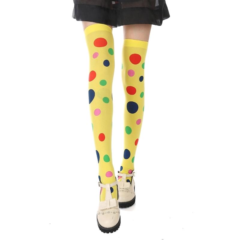 Clown Roleplay Cosplay Costume Outfit Set Halloween Clown Dress Up Gloves Necktie Gloves Vest Suspenders Stockings Bag