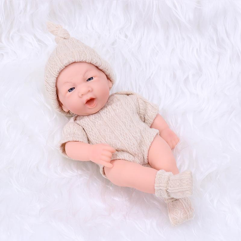 Rebirth Doll Vinyl Doll Baby Pacifying Toy Vinyl Doll Baby Soft Vinyl Doll Toy