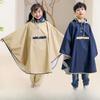 Comfortable Cloak-style Raincoat Windproof School Rain Gear Students Rain Jacket  Primary School