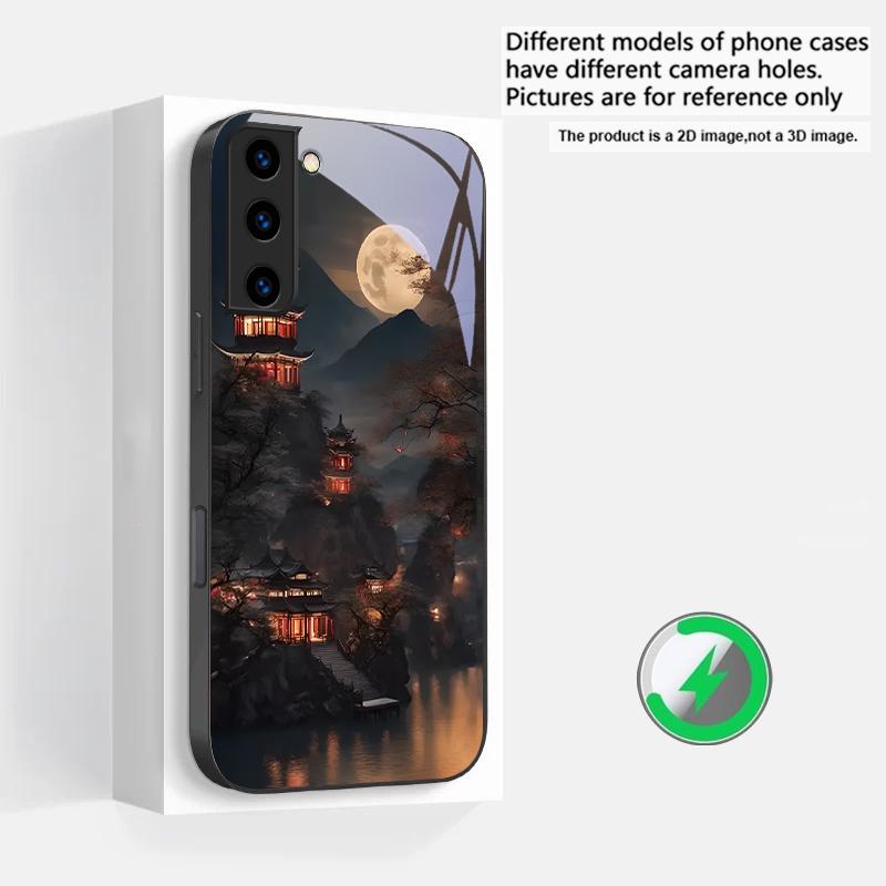 Moonlight Fairy Trail Suitable For Samsung Galaxy S25 Ultra S20 FE S21 S22+ S23 Plus S24 S26 Edge magnetism Glass Phone Casee