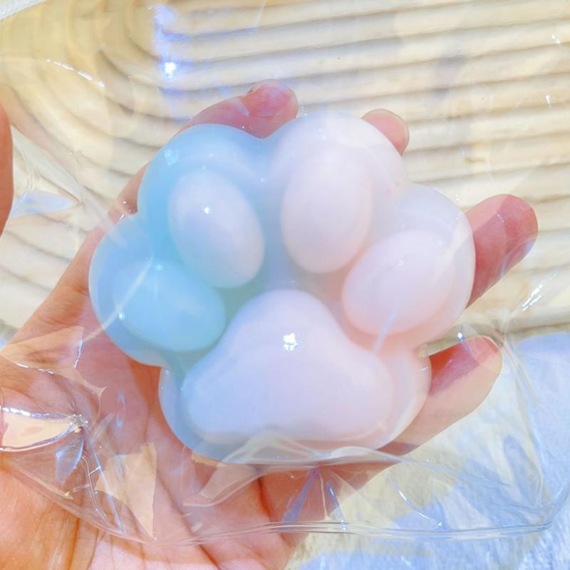 Katzenpfoten Stressbälle, Squishy Zuckerkugel Squishy Fidget Spielzeug, Katzenpfoten Autismus Sensorisches Spielzeug Partygeschenke Squishy Bälle für Kinder Stressabbau Spielzeug