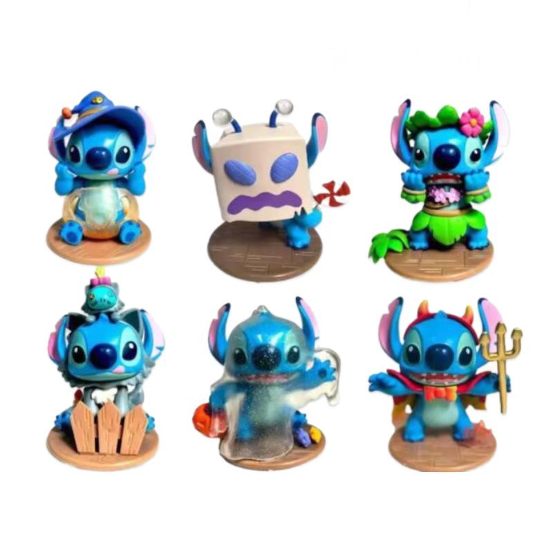 6 Styles Lilo & Stitch Halloween Party Monster Pumpkin Toy Figures