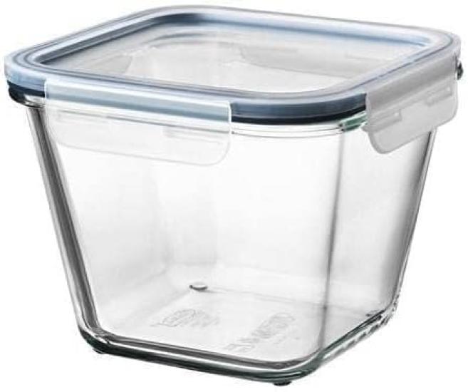 IKEA Storage container with 365+ lid, 15x15x12cm, glass/plastic (992.691.17)