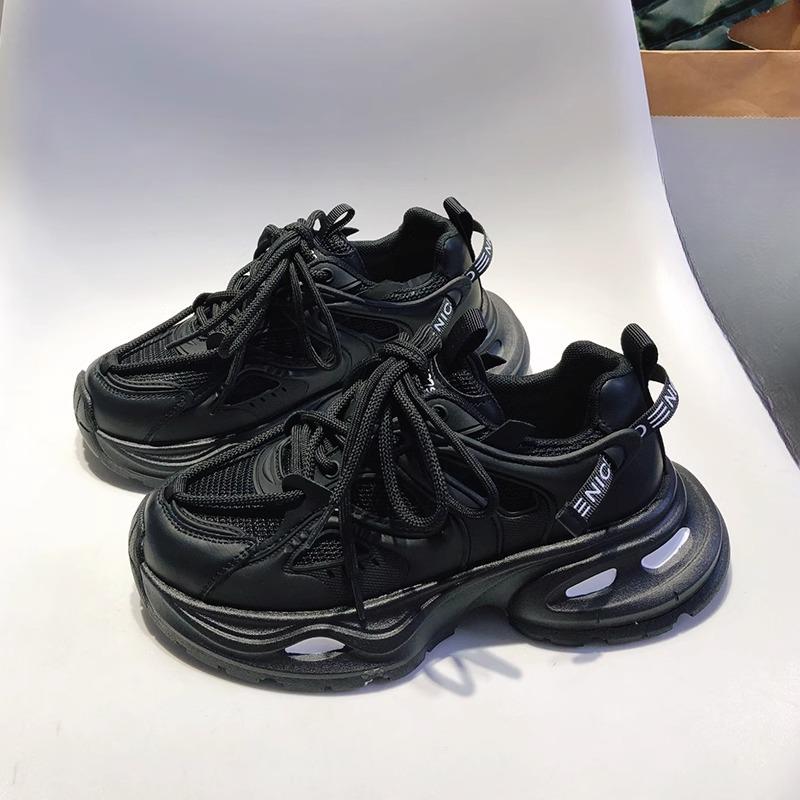 Dad Shoes Women's Autumn New Ins Fashionable Thick Bottom Casual All-Match Small Waist Sneaker