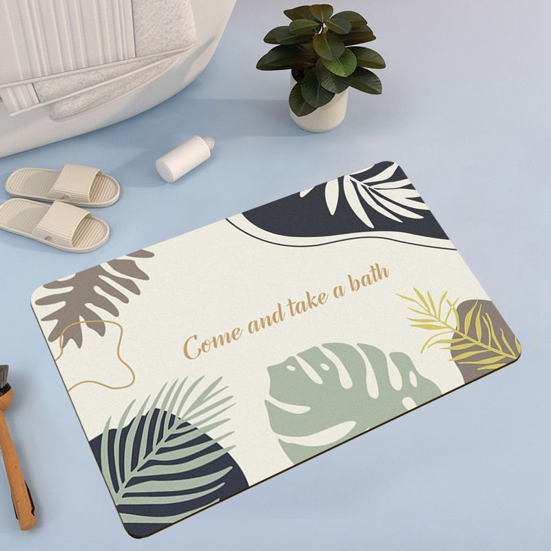 

Modern Simple Diatom Mud Floor Mat, Non-Slip And Dirt-Resistant Floor Mat For Washing Table, Easy To Take Care Of Floor Mat At The Door Of Household 40 * 60Cm (diatom mud)