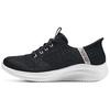 Ultra Flex 3.0 Fabric Comfortable Versatile Shock Absorbing Breathable Low Top Casual Shoes Women Sneaker Black 150178-BKPK