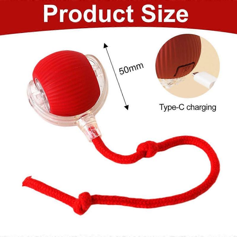 Electric Dog Ball Toy, Interactive Rolling Dog Ball, Interactive Dog Smart Ball Toy, Chewy Virus Rolling Ball, Interactive Cat Ball Toy