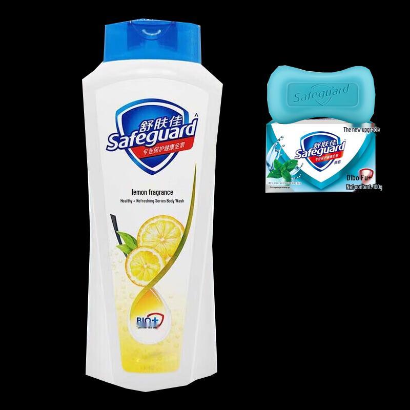 Safeguard Lemon Shower Gel & Peppermint Soap Set