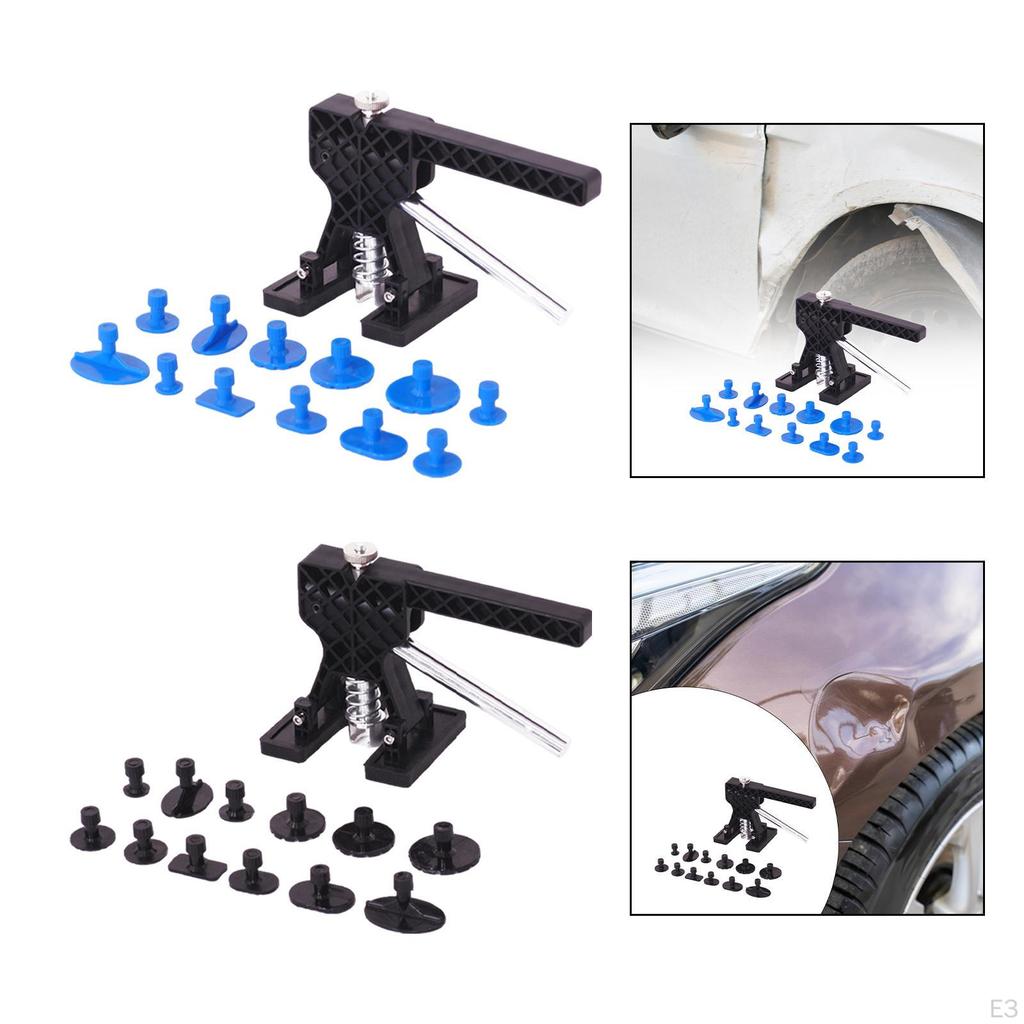 Paintless Dent Repair Set Puller for Hail Damage Dents Small Blue Spacers
