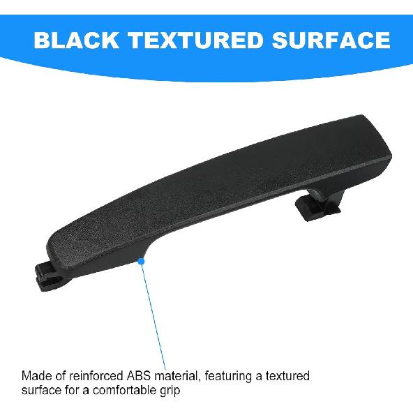 JDMON Front Driver Side Exterior Door Handle with Bracket Replacement for Ford Focus 2008 2009 2010 2011 Outside Outer Handle Replacement for