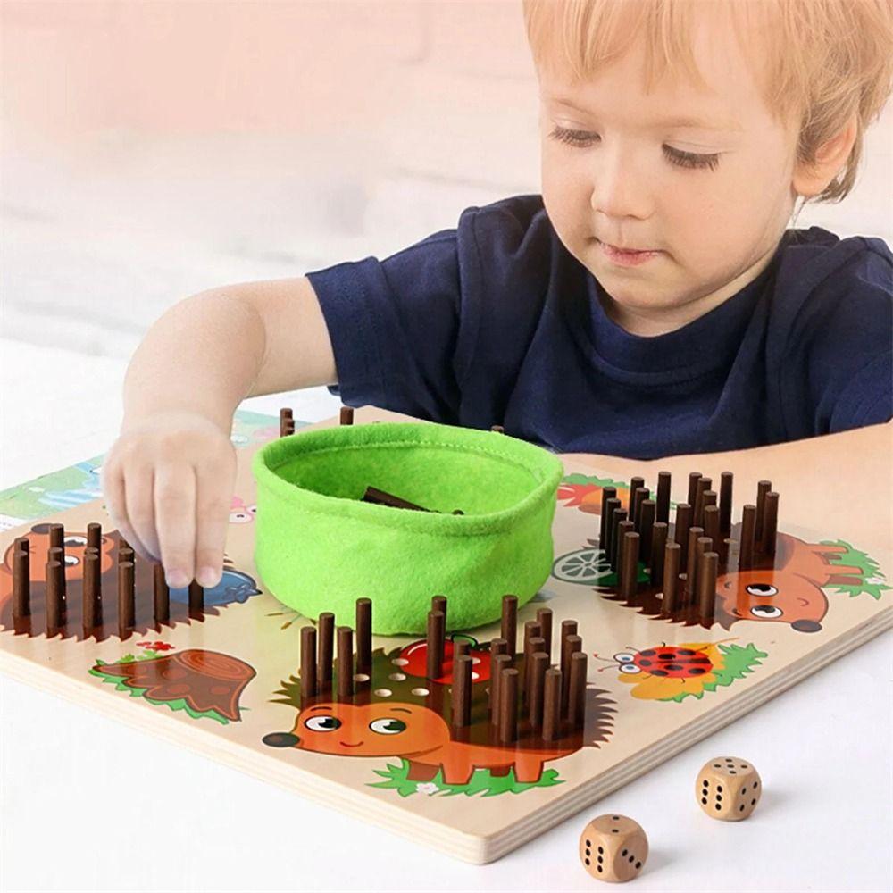 

Puzzle Developmental Toys Math Toy Learning Toy Peg Hedgehog Board Hedgehog Game Fine Motor Skills A