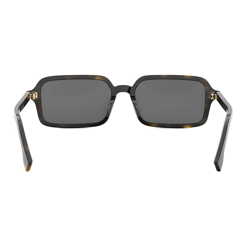 Fendi Logo Acetate Square Sunglasses Unisex Sunglasses Tortoiseshell FE40174F_52C
