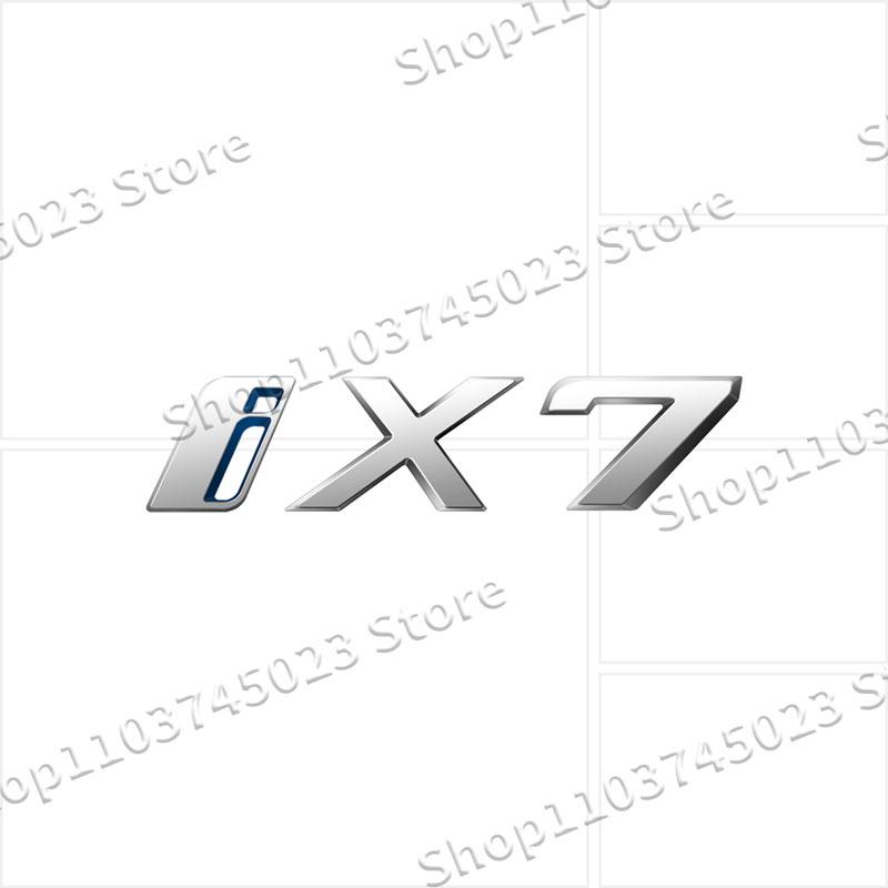 1Pcs Car Styling ABS Plastic Emblem Decor For BMW I3 I4 I7 IX IX3 IX4 IX7 Logo Rear Tail Bumper Trunk Sticker Auto Accessories AT8