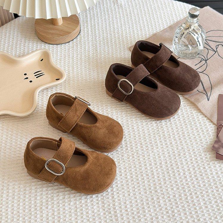 Girls Shoes 2025 New Autumn Children's Princess Shoes Girls Soft-soled Small Leather Shoes Korean Version of Birken Doudou Single Shoes