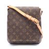 Used Musette Salsa Short Strap Monogram Shoulder Bag M51258 PVC Coated Canvas Leather Brown Used Wo