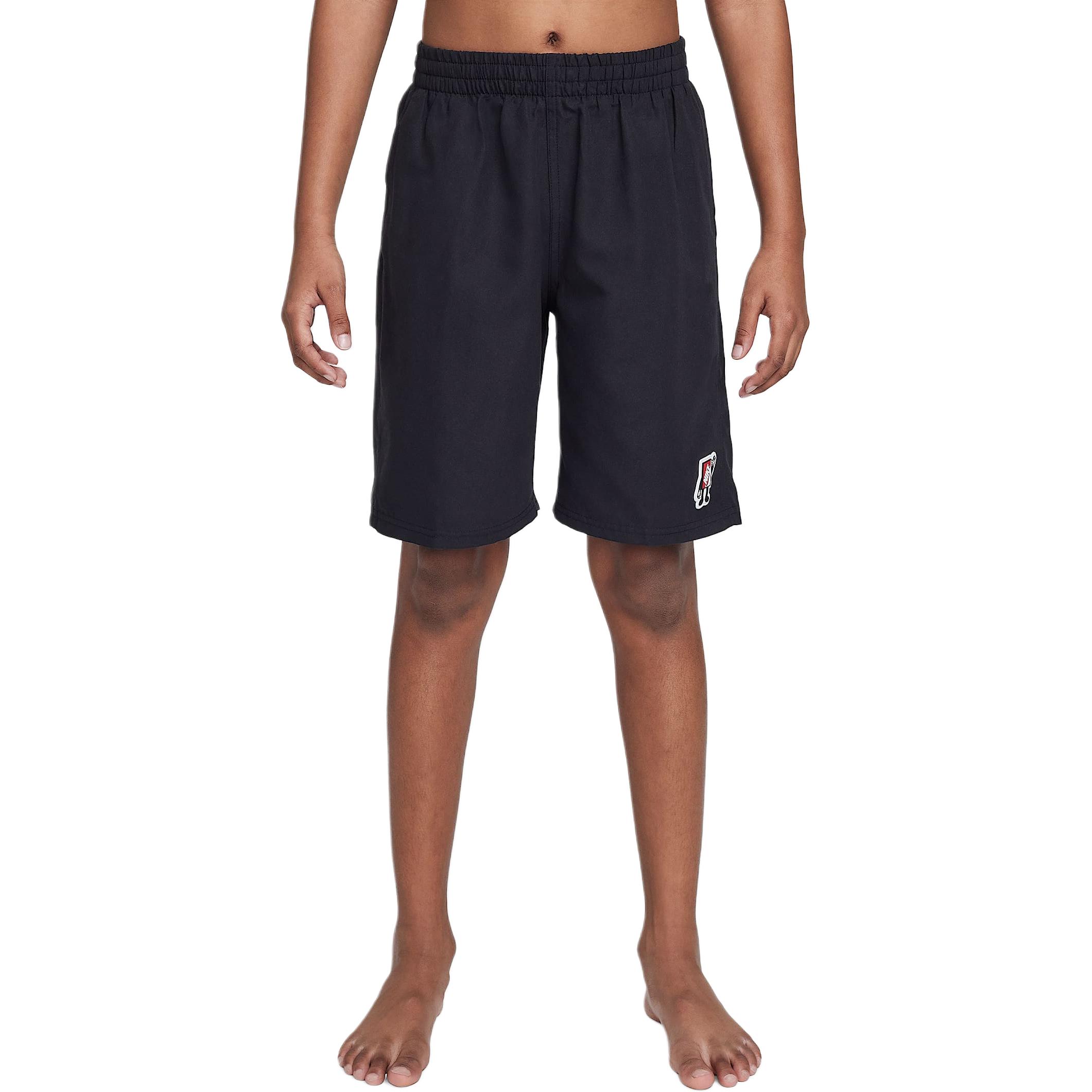 

Nike Logo Elastic Waist Five-Point Shorts Kids shorts Black NESSF803-001 XS