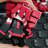 2027 Anime Hatsune Miku Block Pendant Bag Charm Keychain For Backpack Decor Fans Gift