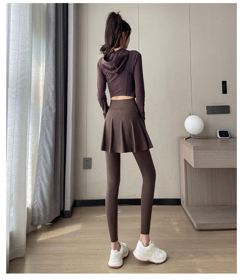 Women's Quick-Dry Yoga & Running Culottes: Spring/Autumn, Anti-Exposure, High-End Casual Sportswear