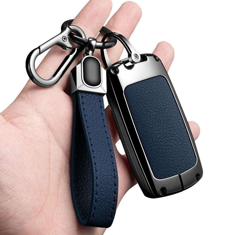 Interior Mouldings Car Smart Key Case Cover Holder Shell For KIA Cadenza K7 K-04 Series K9 Sorento K900 Zinc Alloy Protector Key