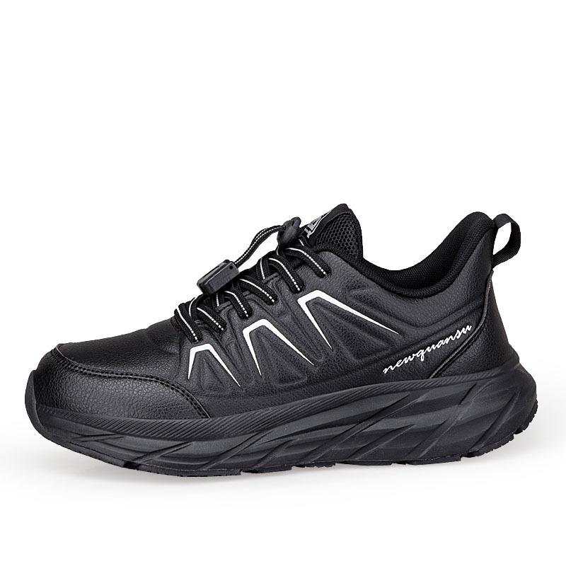 Genuine autumn and winter mother shoes leather shoes elderly shoes men's father shoes waterproof and non-slip middle-aged and elderly walking shoes