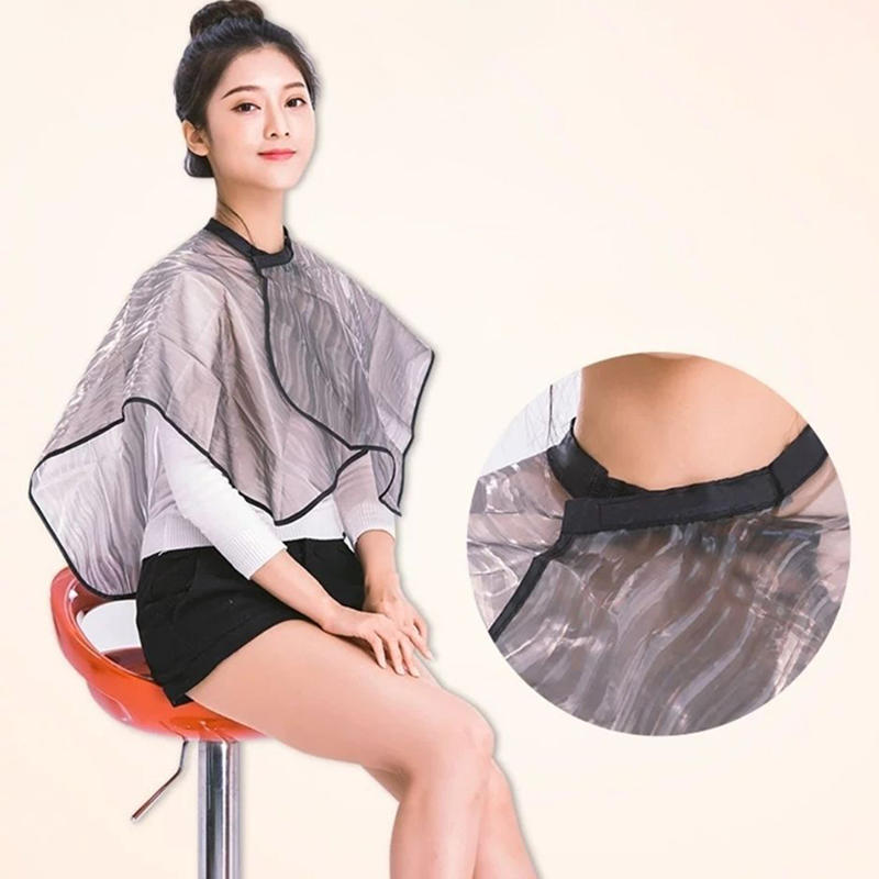 Salon Professional Large Textured Clear Waterproof Hair Coloring Cape For Hair Treatment Perm Styling And Protective Barrier Against Stains For Salon