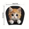 2-Piece Cute Orange Cat Print Car Headrest Covers, Car Interior Accessories, Soft And Comfortable, Easy To Install And Remove