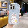Phone Case: 2D Flat Design Suitable for iPhone 18 17 16 15 14 13 Pro Protective Case, Couple Style, Little Bunny Holding a Star, Christmas and Hallowe