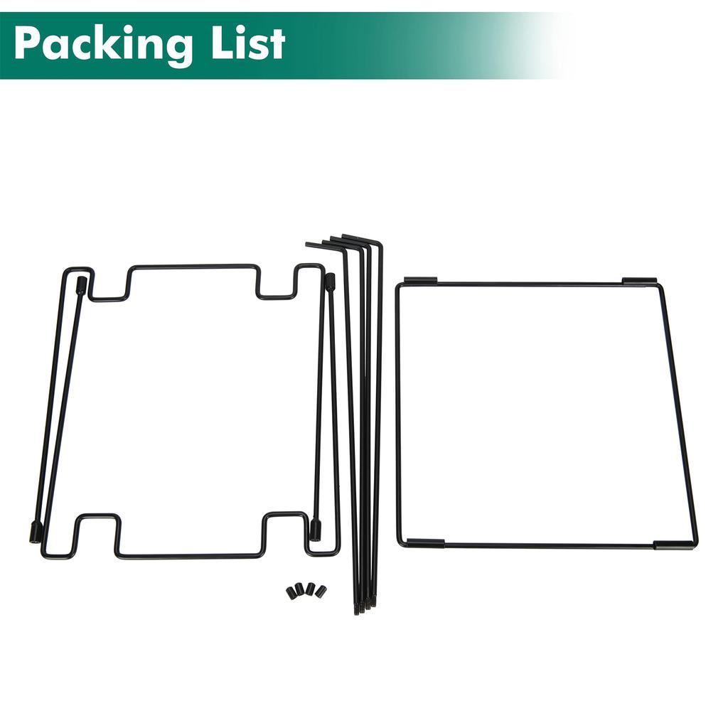 Robust Metal Leaf Bag Holder For 30-45 Gallon Garden Waste Flexible Frame Outdoor Trash Storage