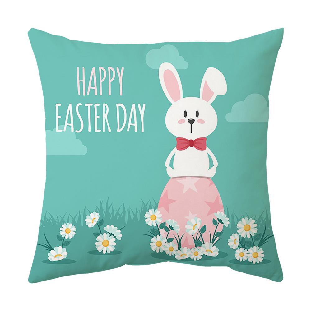 Easter Pillow Cover Cartoon Sofa Cushion Cover Office Waist Cushion Cover