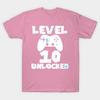 T Shirt Women Level 10 Unlocked Gamer Birthday Gift Harajuku Print Kawaii Tshirt Summer Short Sleeve Female T-Shirt Top Tee