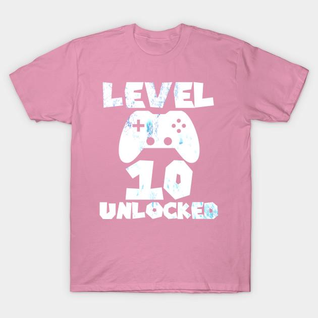 T Shirt Women Level 10 Unlocked Gamer Birthday Gift Harajuku Print Kawaii Tshirt Summer Short Sleeve Female T-Shirt Top Tee
