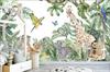 Children's Photo Wallpaper Safari Forest Jungle Tropics Full of Animals DWK096 200x135